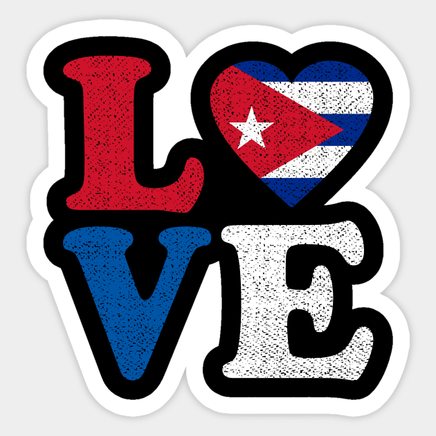 I love Cuba Apparel Retro Gifts Sticker by RW